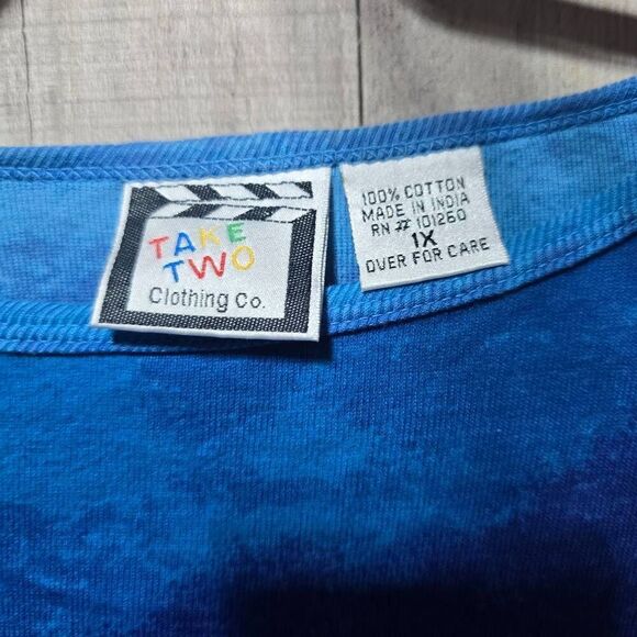 Take Two Vintage 90s Cityscape New York Times Square Beaded Graphic Tee - Picture 4 of 4